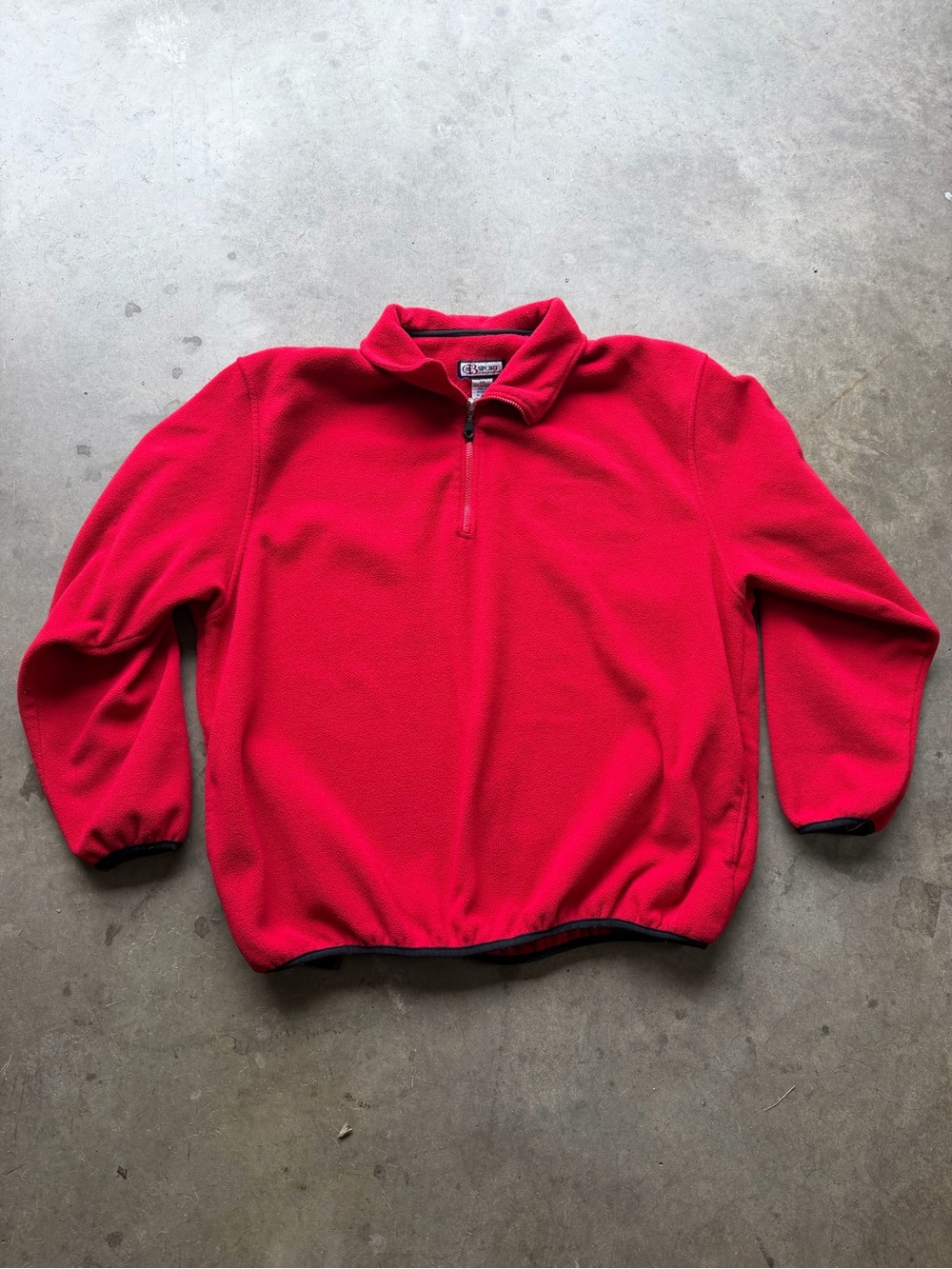 croft & barrow Red Half-Zip Fleece Pullover
